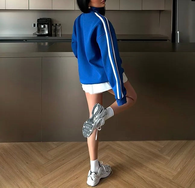 Sweat oversize bleu “New York”