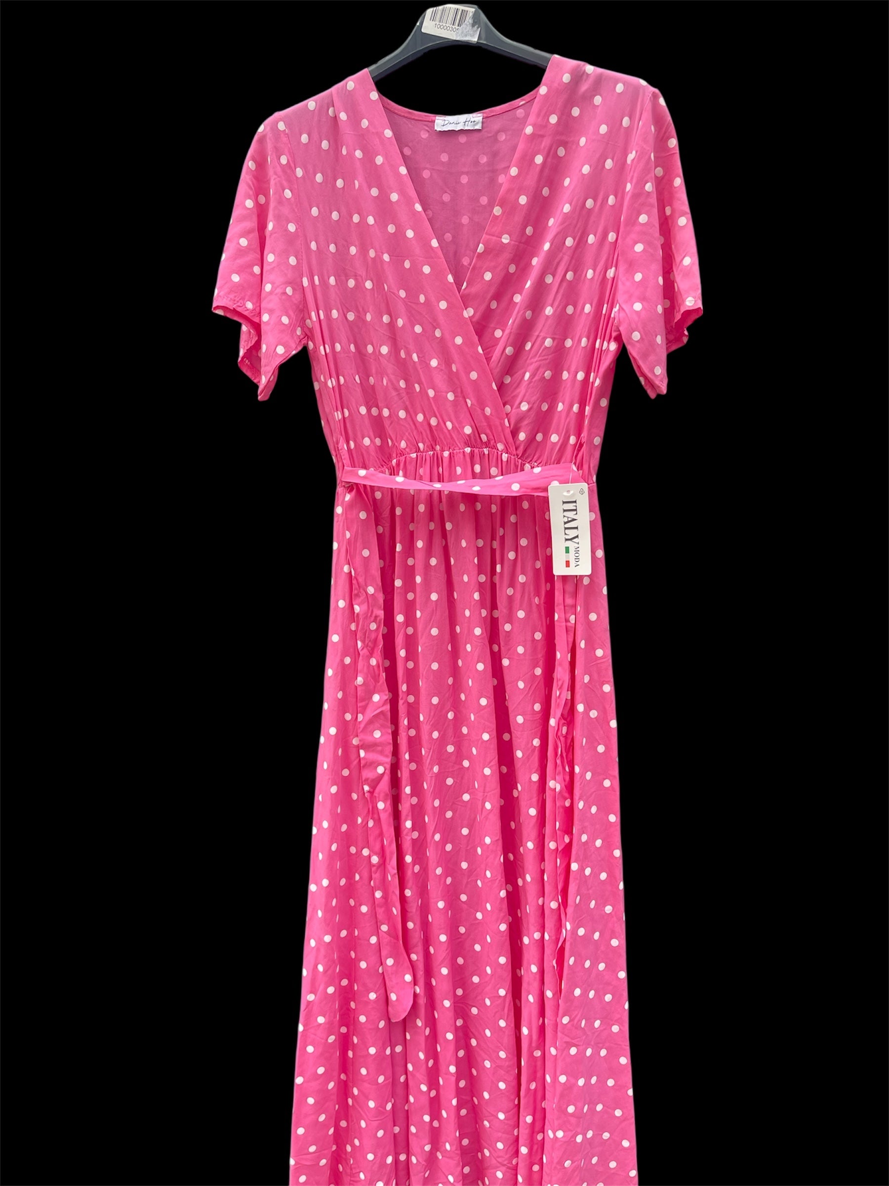 Robe longue à pois Fluide viscose