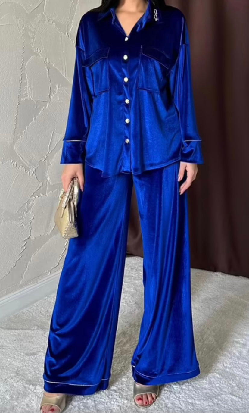 Ensemble Velours Fluide – Élégance