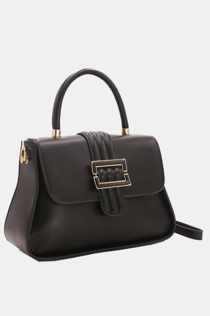 👜 Sac à main noir élégant – Fermoir doré