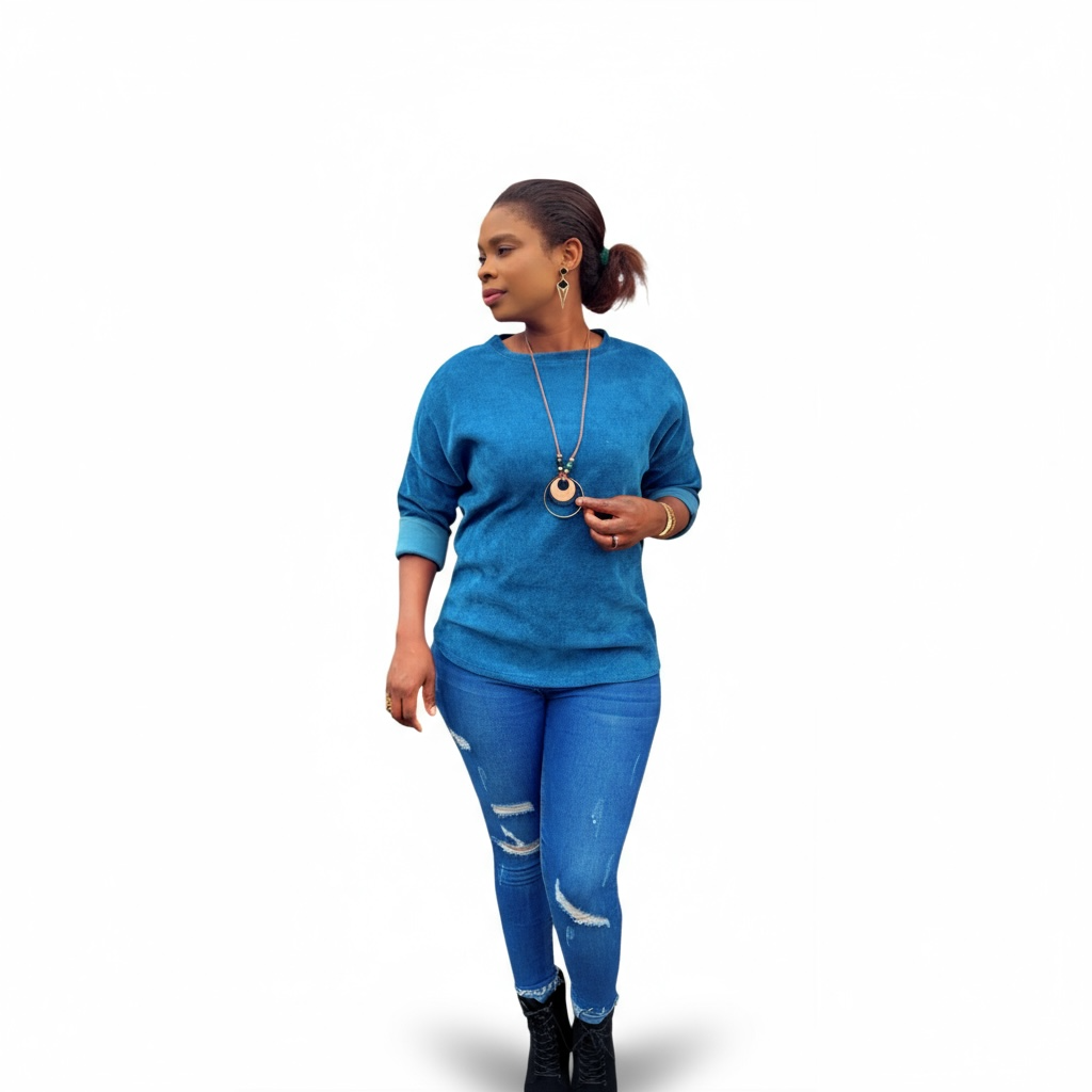 Pull Ample velours + collier offert