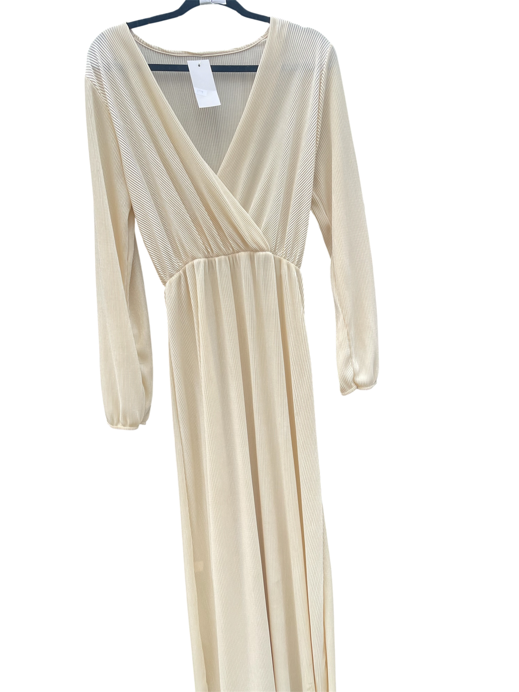 Maxi robe longue tissus plissé Brillant