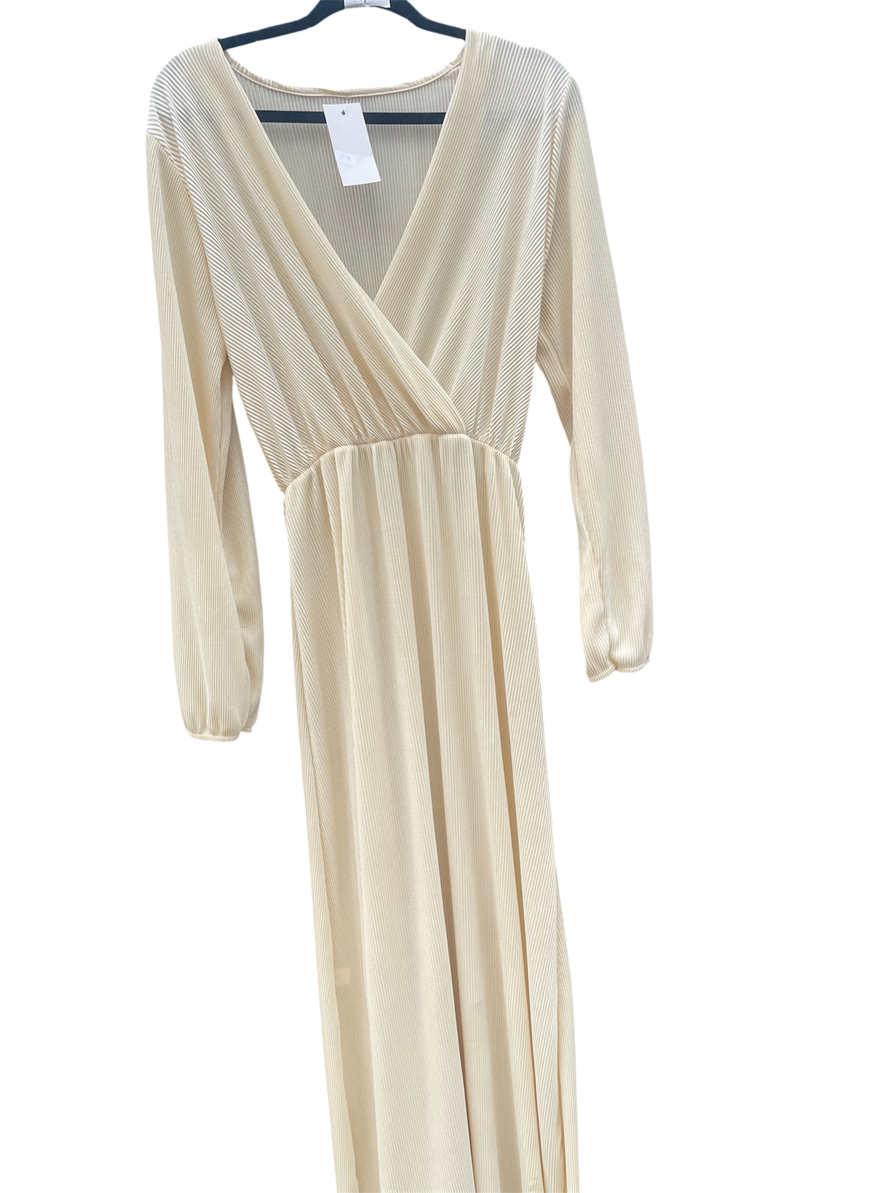 Maxi robe longue tissus plissé Brillant