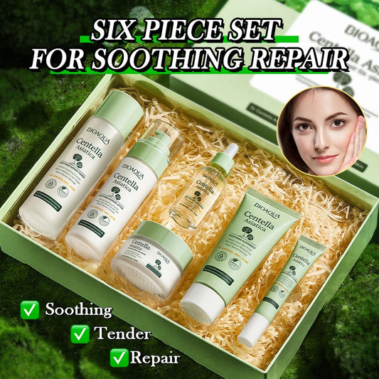 BIOAOUA Centella Asiatica - Set de Soins Apaisants et Réparateurs pour le Visage