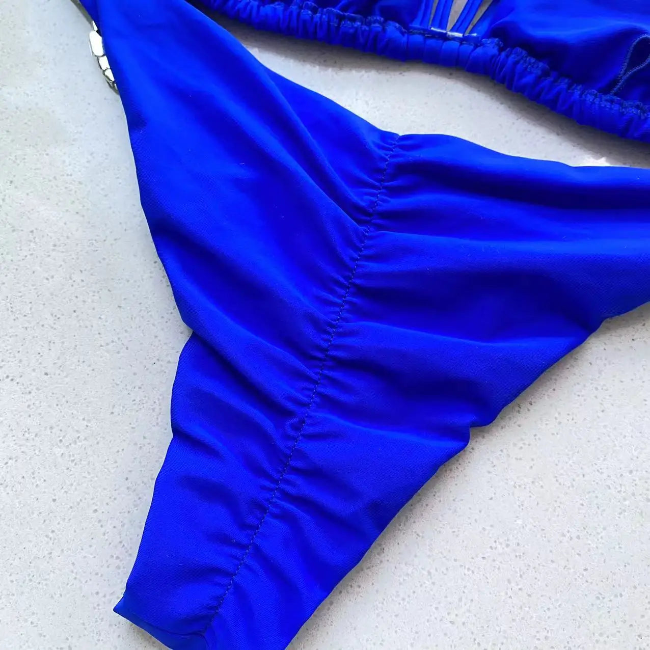 Bikini Set Femmes Bleu Royal 2 Pièce Maillot de bain .