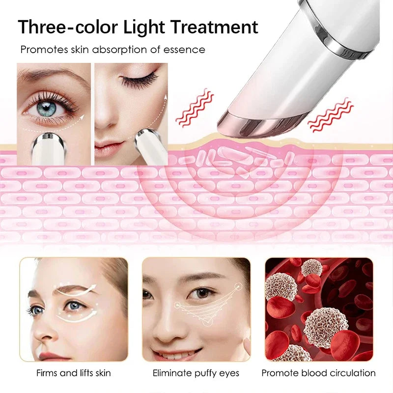 Appareil de Beauté Thermique pour les Yeux - Anti-Cernes et Anti-Rides