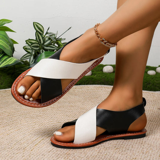 Sandales Color Block 2025 - Été - Femmes -